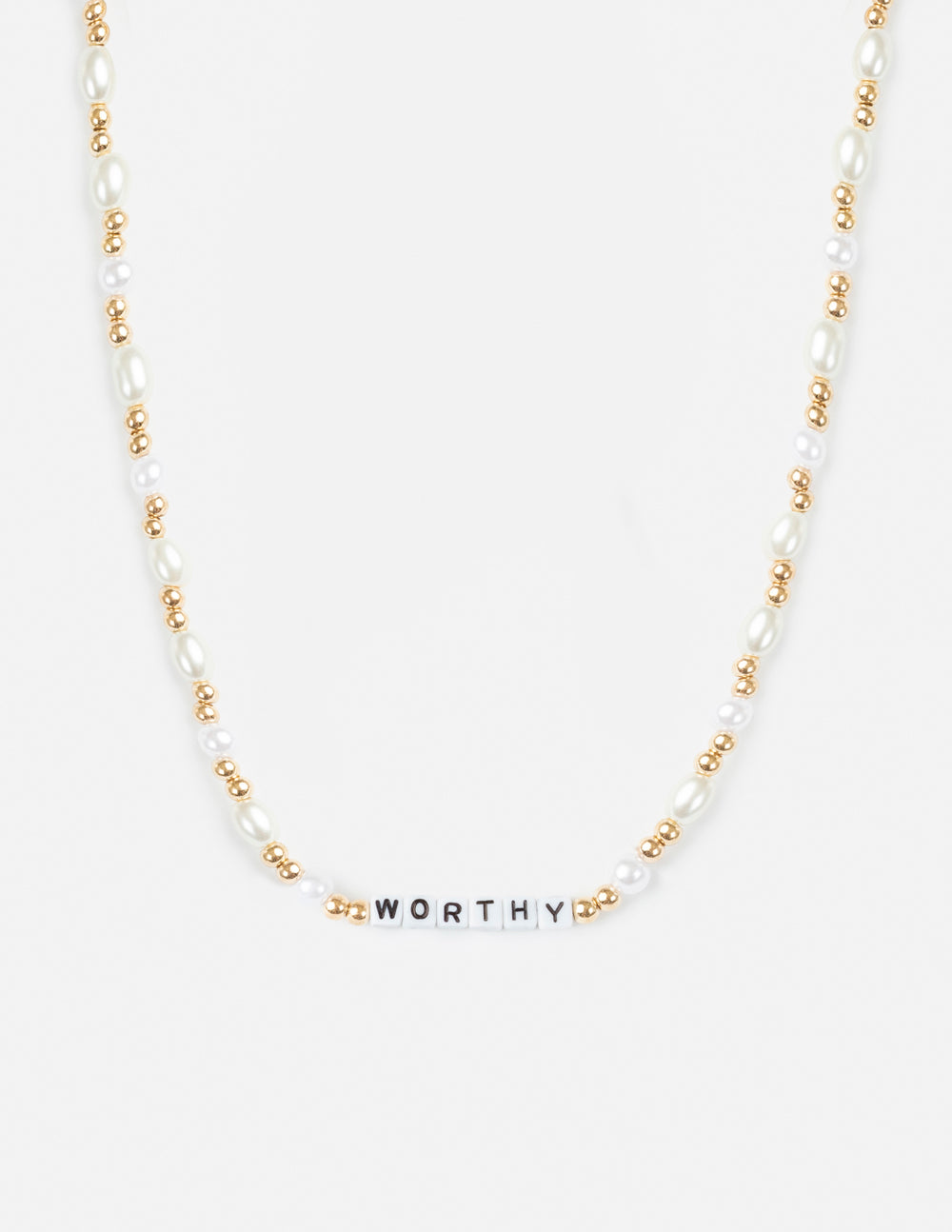 Worthy Letter Necklace